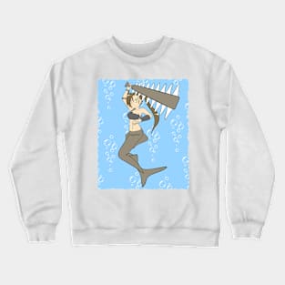 Sawfish Mermaid Crewneck Sweatshirt